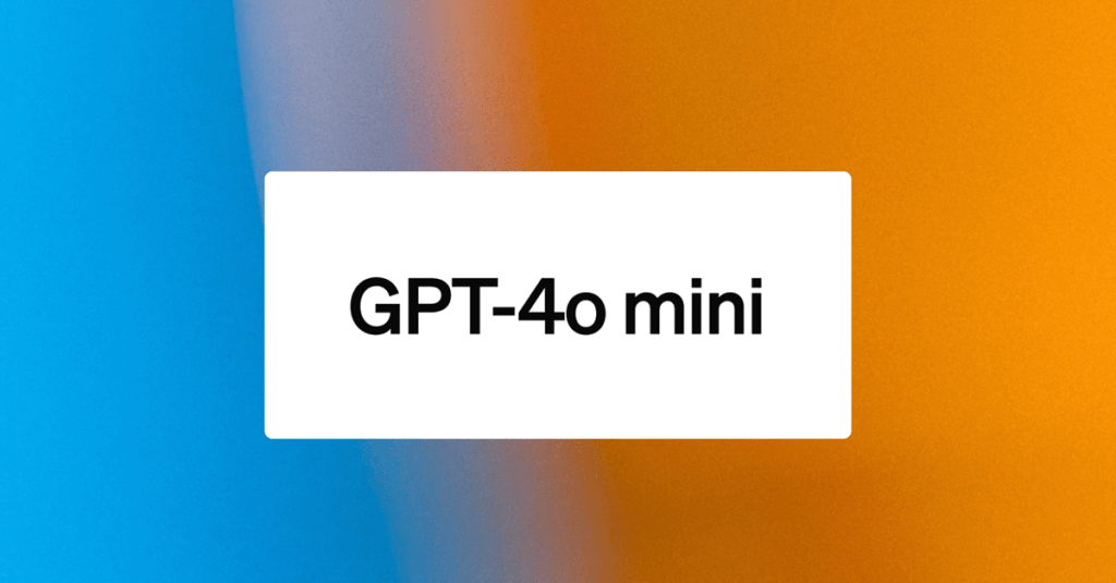 OpenAI 於 7 月 18 日宣布發布 GPT-4o Mini，並將其描述為「最具成本效益的小型模型」。