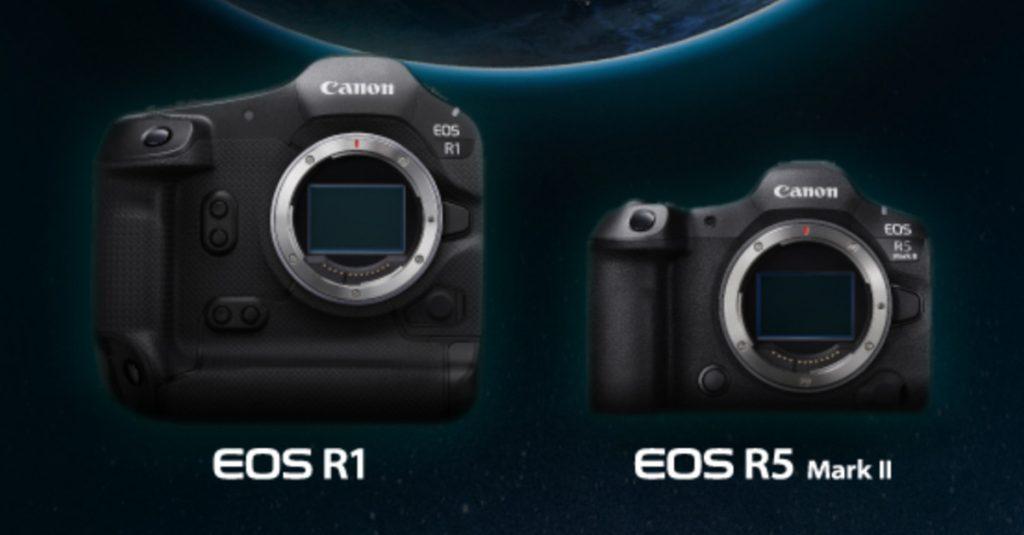 Canon一次發表兩款單眼相機，包含最高階的EOS R1以及中高階的 EOS R5 Mark II。