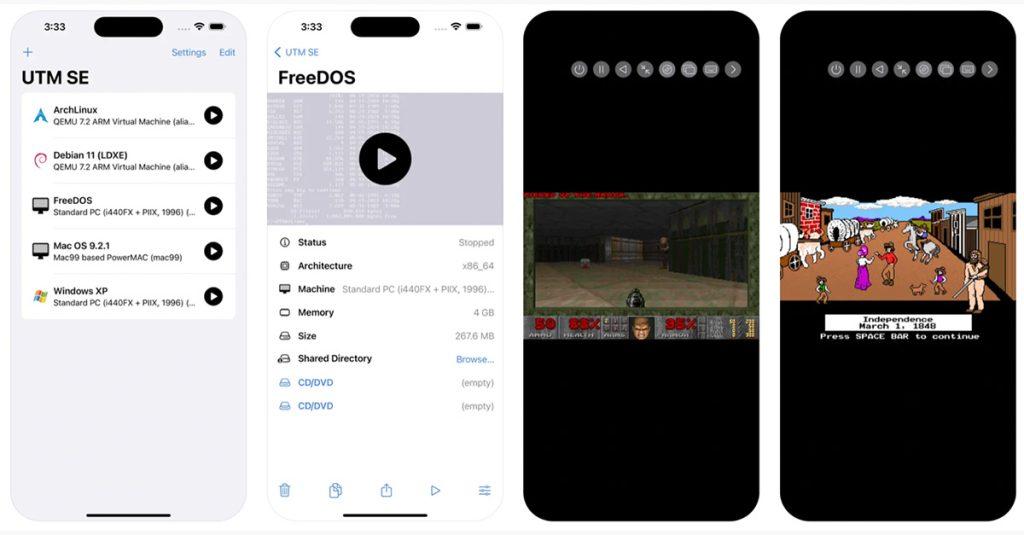 PC模擬器UTM SE登陸App Store，用戶能夠在iPhone上體驗Windows。