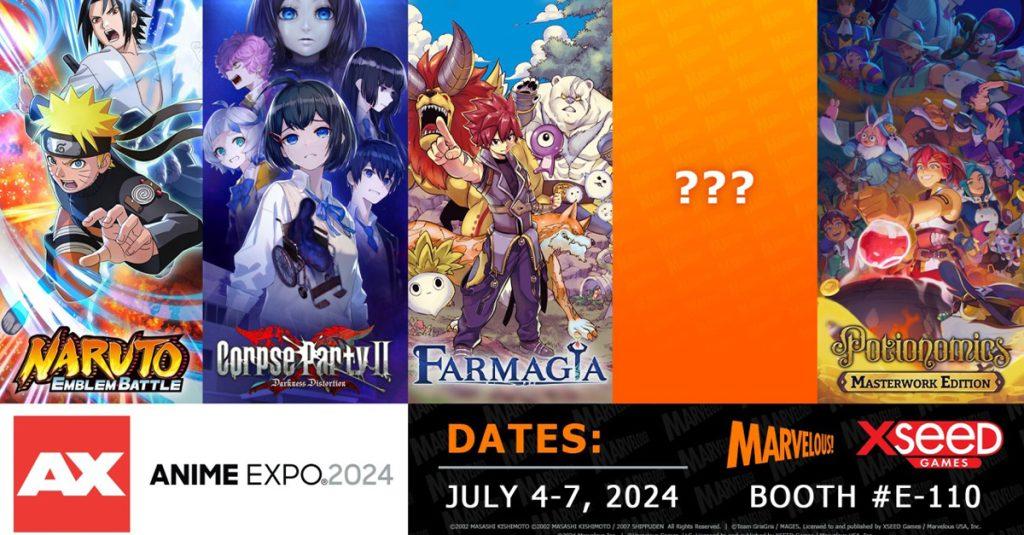 XSEED已確認將在Anime Expo上展出幾款該公司的官方遊戲， XSEED也將於展覽期間推出一款神秘遊戲，並開放粉絲、玩家在會場直接試玩。