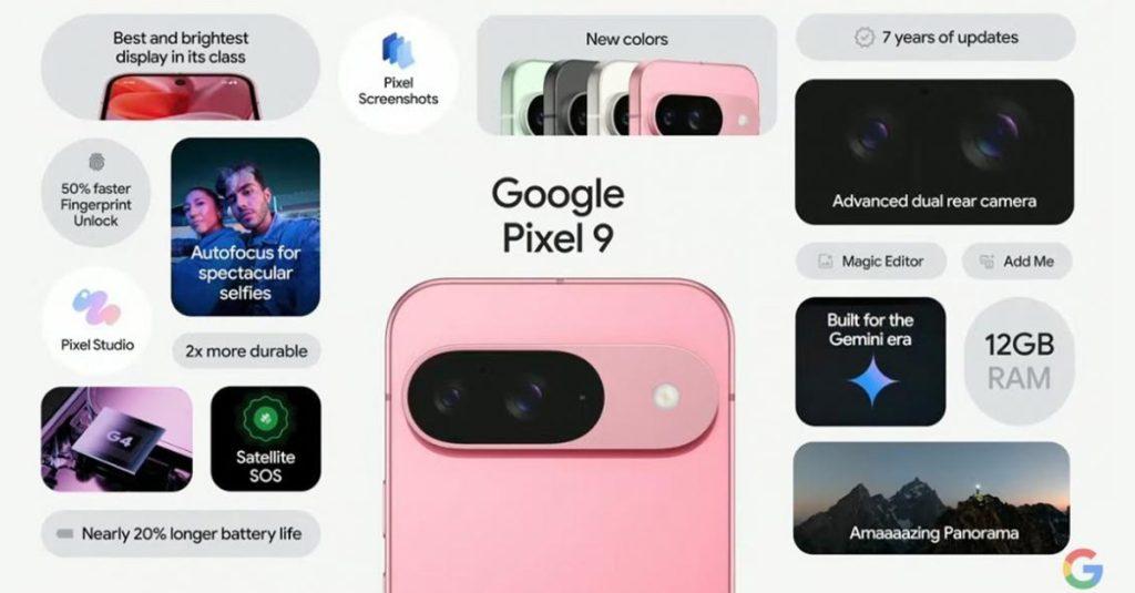 入門款Google Pixel 9 ，配備強大的雙攝影機系統，起價為799美金。