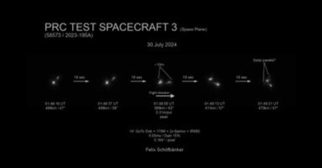 此架神秘太空飛機涉及中國第三次環繞地球的太空飛行計畫。