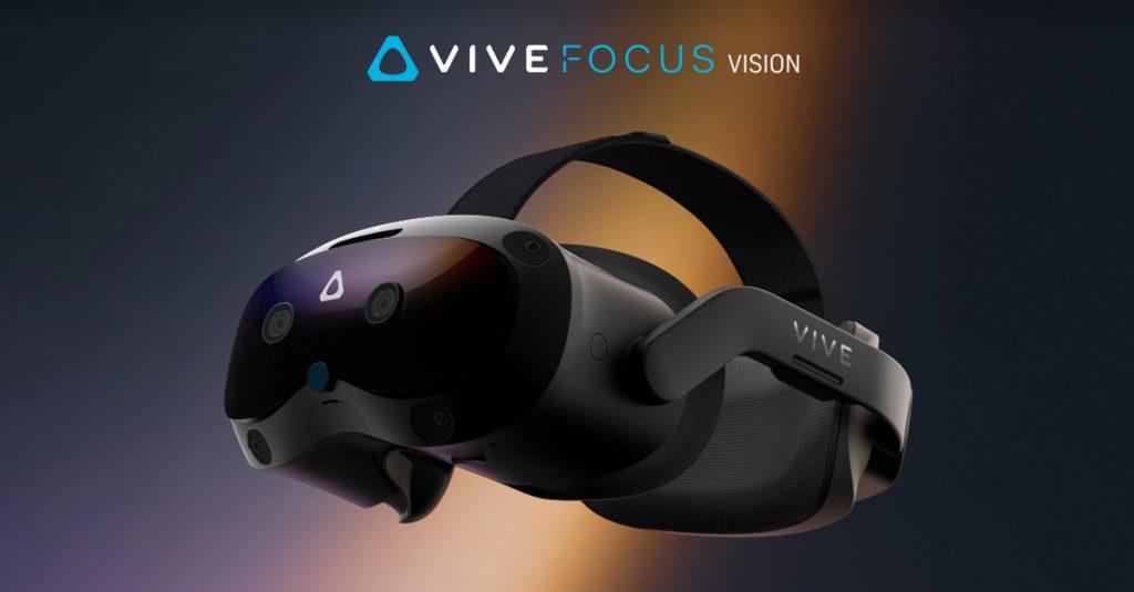 手機大廠HTC 推出了一款 Vive Focus Vision頭戴裝置。