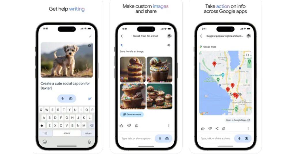 Google為iPhone用戶推出獨立Gemini App，讓用戶可透過專屬平台使用Gemini的各項AI功能。