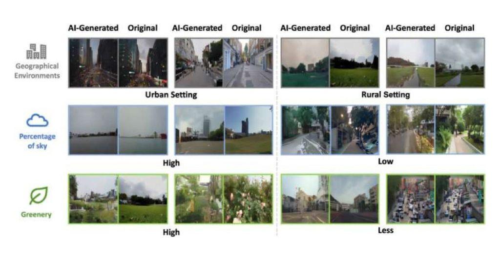 研究團隊運用生成式人工智慧（AI），將聲音錄音轉化為街景影像。