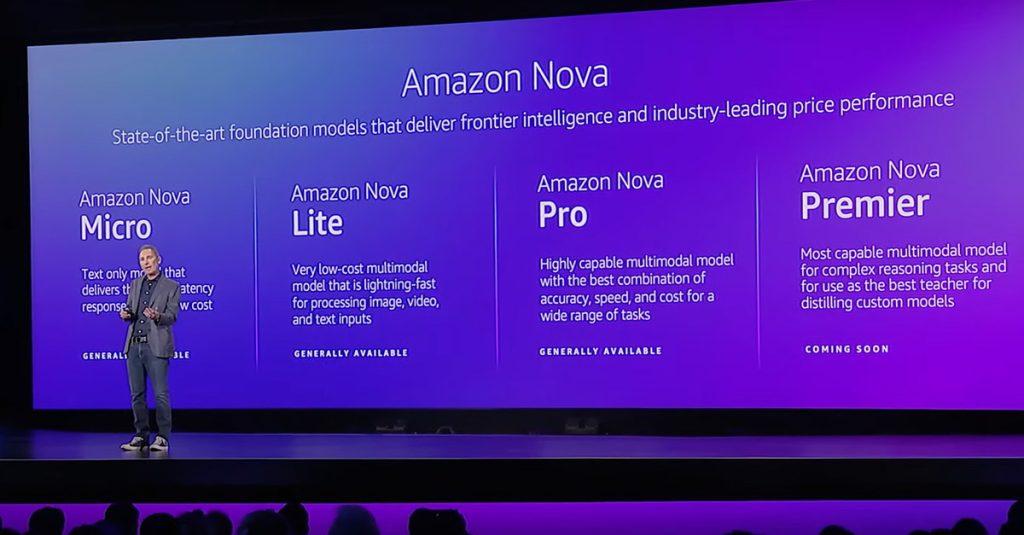 全面進軍生成式AI領域，AWS發布全新Nova模型家族。 