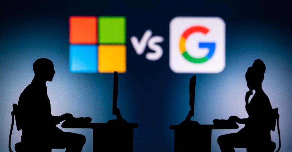 微軟（Microsoft）與Google就市場壟斷相關爭議於美國、歐洲等地持續發酵。