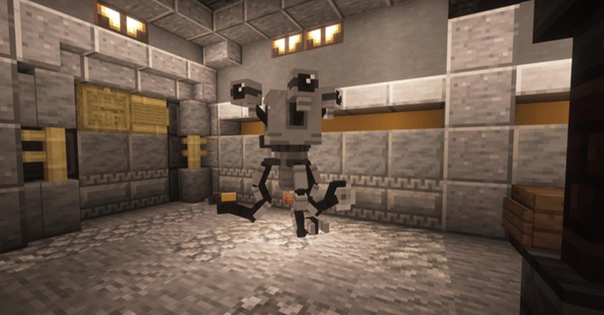 以Mister Handy為模型的《Minecraft》機器人，General Atomics Robits。