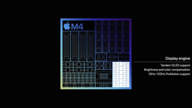 M5晶片採用台積電的N3P（3奈米）製程，相較於M4晶片，計算性能提升5%。圖為M4晶片。（圖／取自蘋果官網）