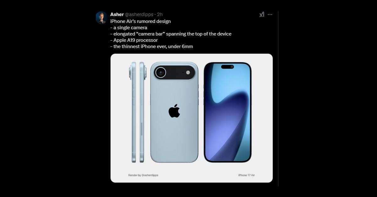 根據社群分享的渲染圖顯示，iPhone 17 Pro的相機模組將不再是目前iPhone Pro系列中常見的左側方形設計，而是類似Google Pixel 9 Pro的設計。